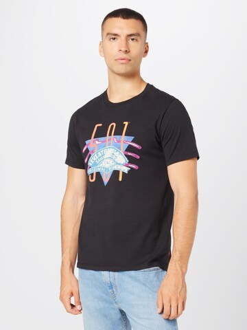 regular Maglietta 'Graphic Crewneck Tee' di LEVI'S ® in nero: frontale