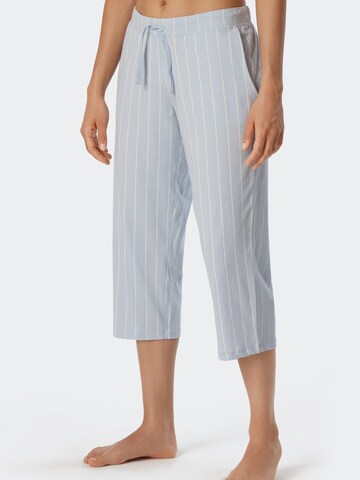 SCHIESSER Pajama Pants in Blue: front