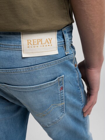 REPLAY Regular Jeans in Blau