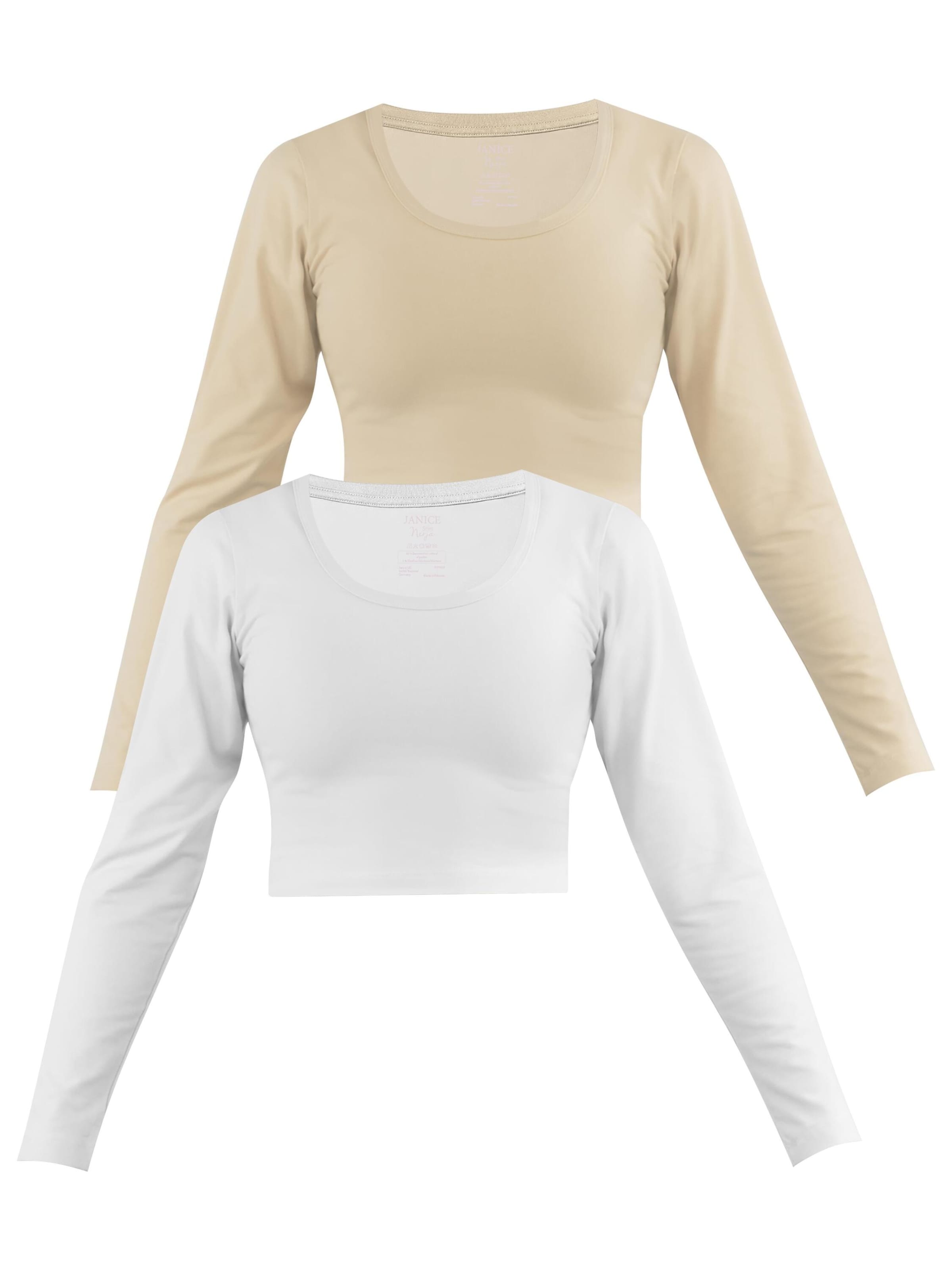 Janice Shirt ' Nerja ' in Beige: front