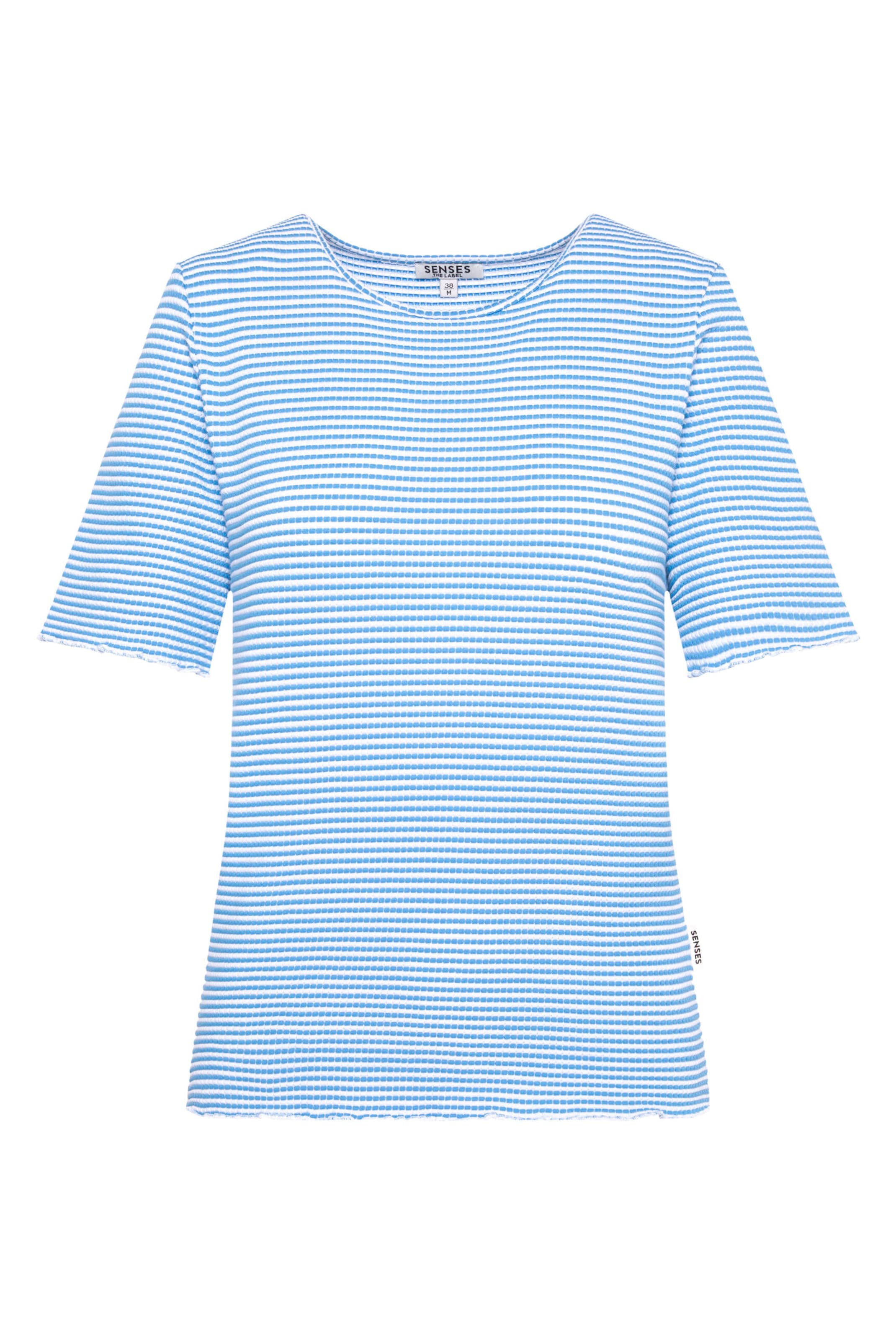 SENSES.THE LABEL T-Shirt in L in blau, Produktansicht
