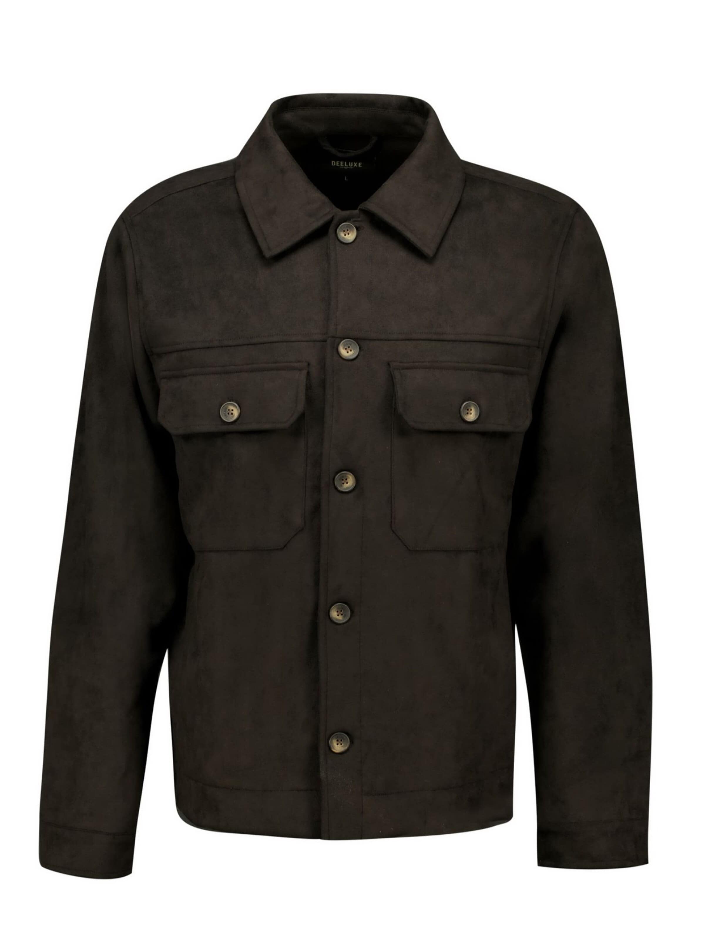 Veste mi-saison Deeluxe en noir : devant