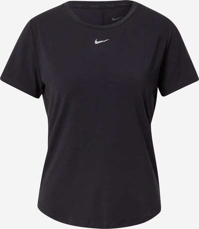 NIKE Functioneel shirt 'One Luxe' in de kleur Zwart / Wit, Productweergave