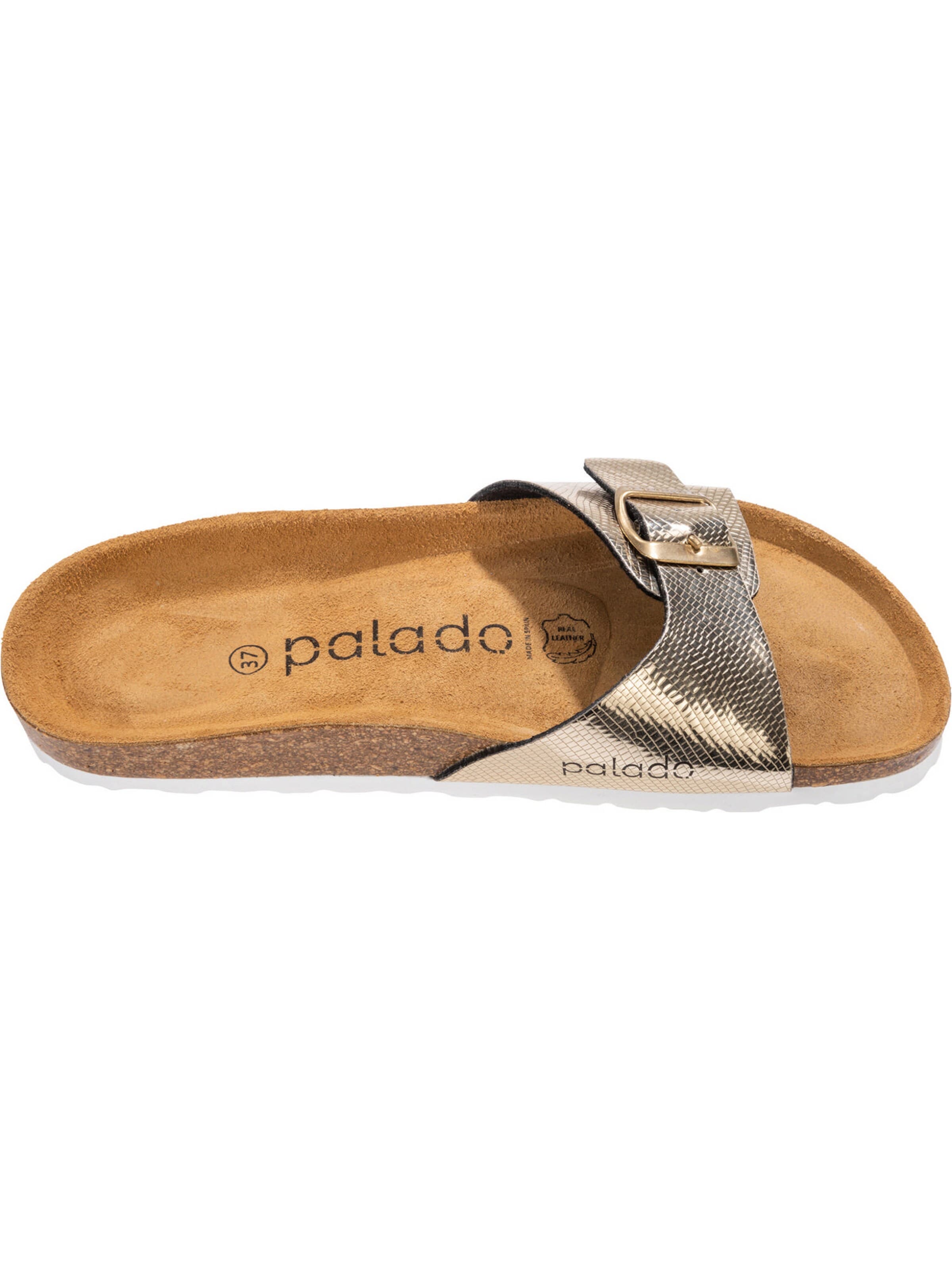 Palado - Zapatos abiertos 'Palado Malta Coralino' en oro
