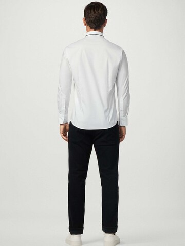 Coupe regular Chemise Hackett London en blanc