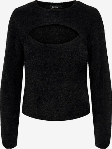 ONLY Sweater 'Piumo' in Black: front