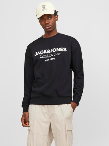 Bluză de molton 'GALE' de la JACK & JONES pe negru: față