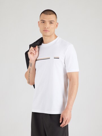 Tricou 'C-Taut' de la BOSS pe alb: față