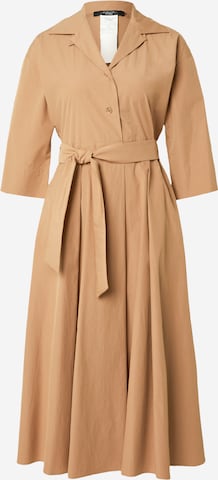 Weekend Max MaraKošulja haljina 'PADANA' - smeđa boja: prednji dio