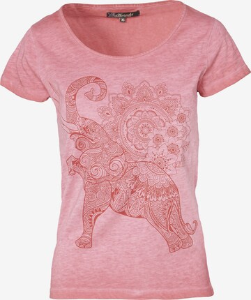 KOROSHI T-shirt i rosa: framsida