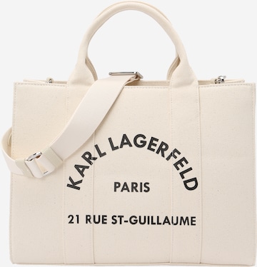 Borsa a mano di Karl Lagerfeld in beige: frontale