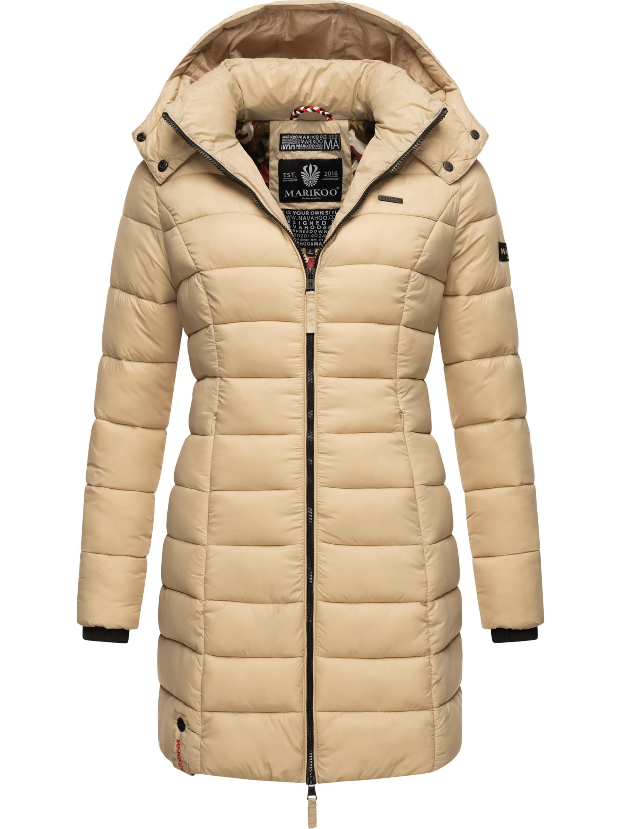 smėlio MARIKOO Žieminis paltas 'Abendsternchen': priekis