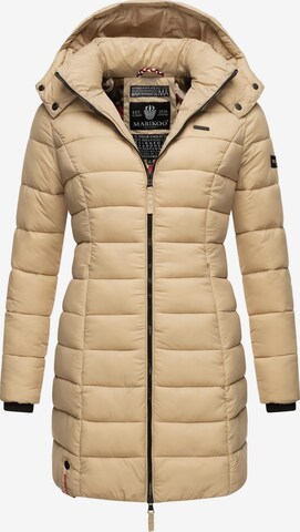 MARIKOO Winter Coat 'Abendsternchen' in Beige: front