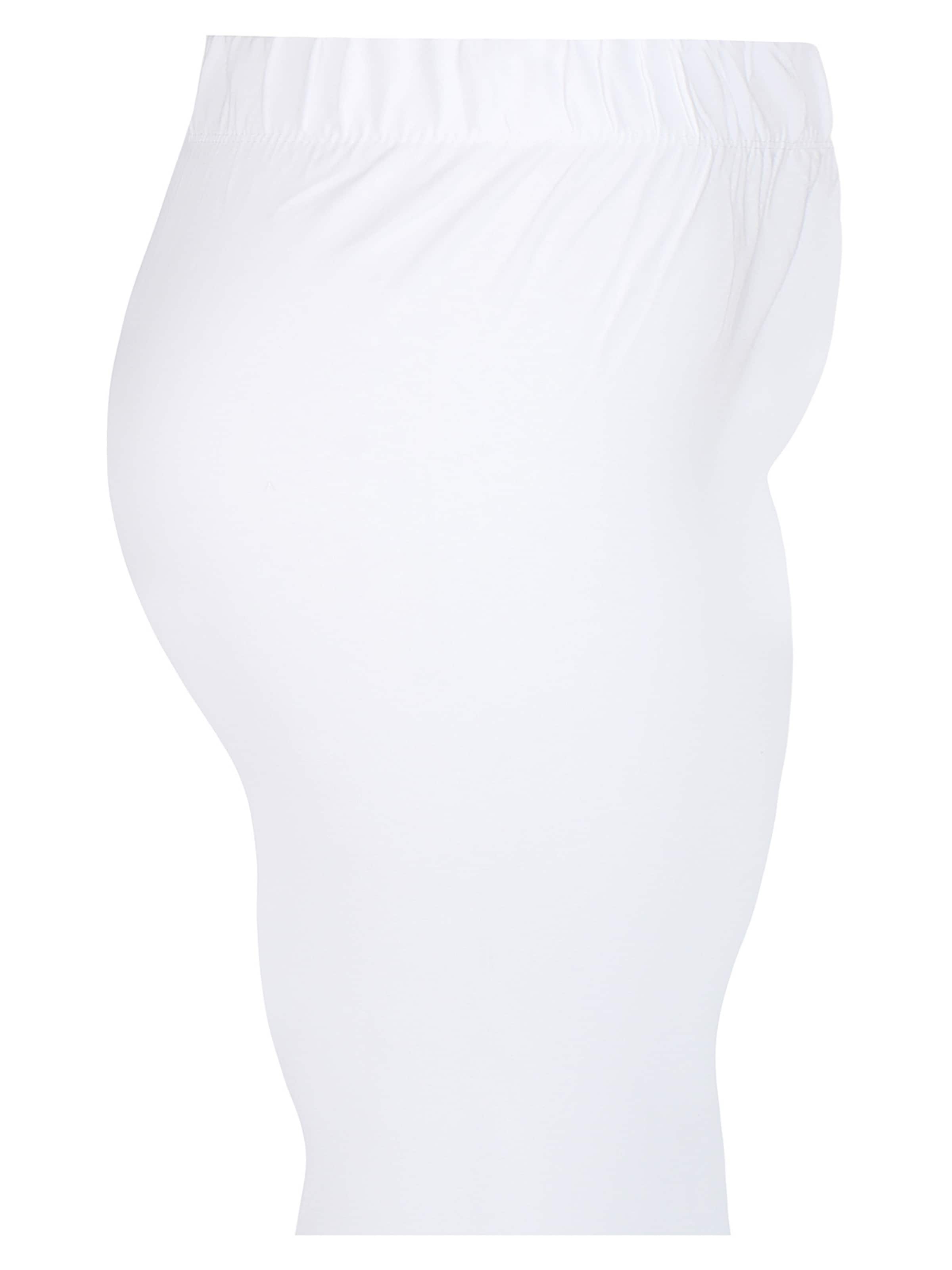 Zhenzi Slimfit Leggings 'Kant 017' i hvid