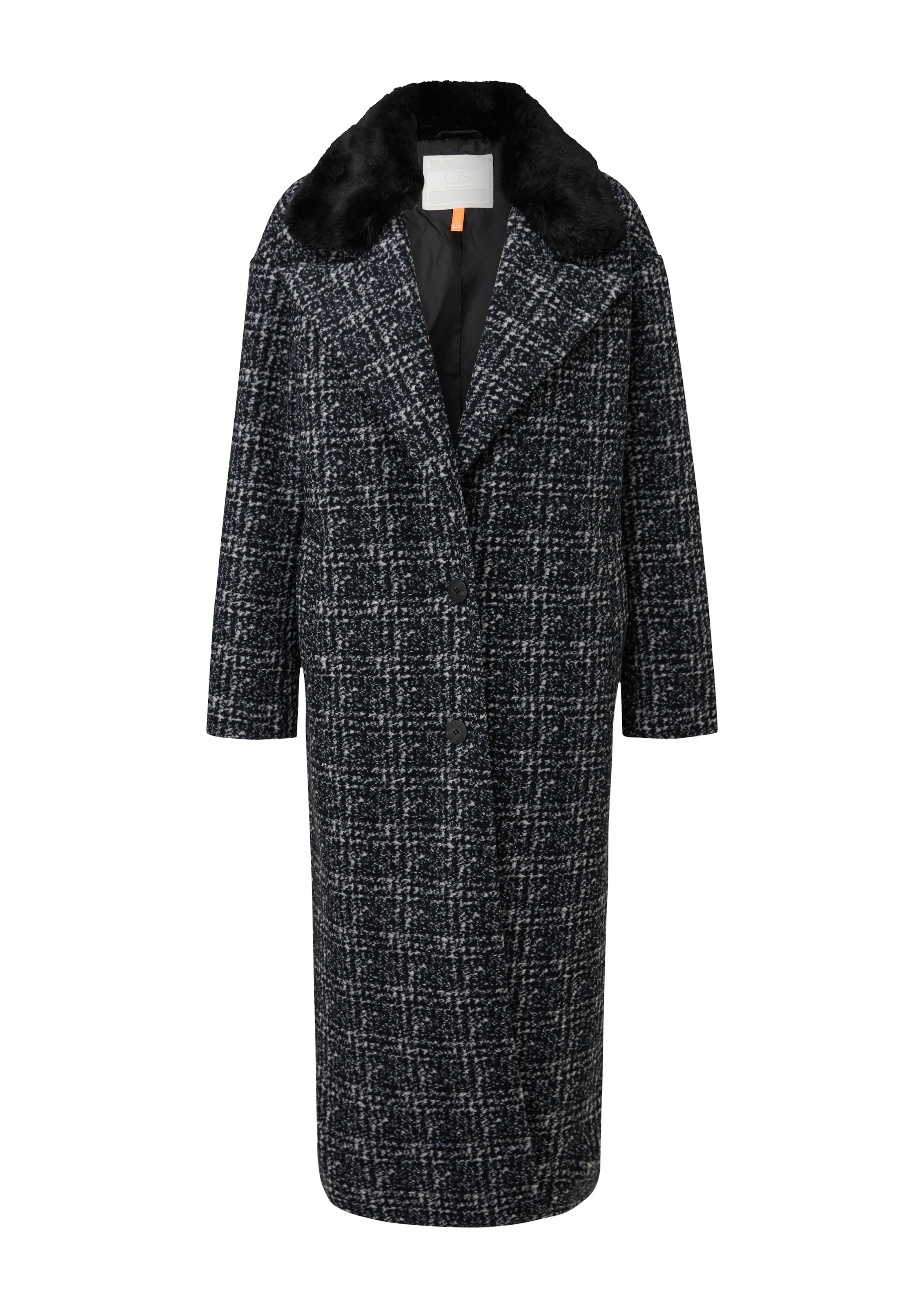 QS Tussenmantel in Zwart: voorkant