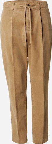 SELECTED - Pantalón plisado 'SLH190' en verde: frente