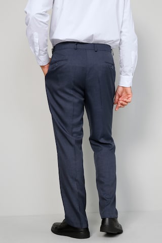 Men Plus Regular Pleated Pants in Blue