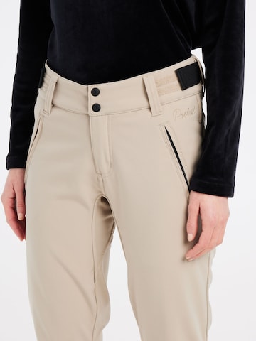 PROTEST Slim fit Workout Pants 'LOLE' in Brown