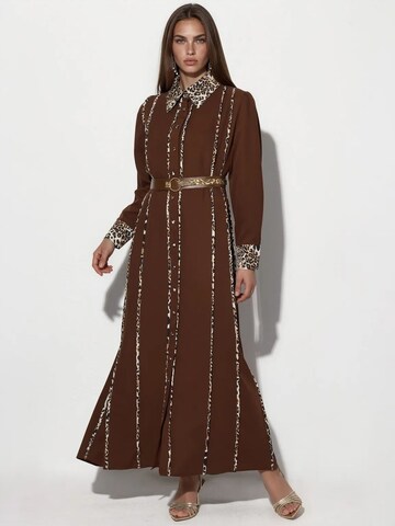 MSN Collection Kleid in Braun