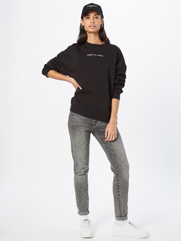 Tommy Jeans Sweatshirt in Schwarz