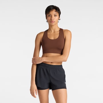 new balance - Soutien de desporto em castanho: frente