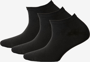 BJÖRN BORG Athletic Socks in Black: front