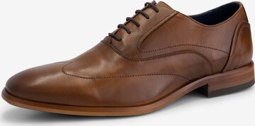 DenBroeck Lace-Up Shoes 'Platt St.' in Brown: front