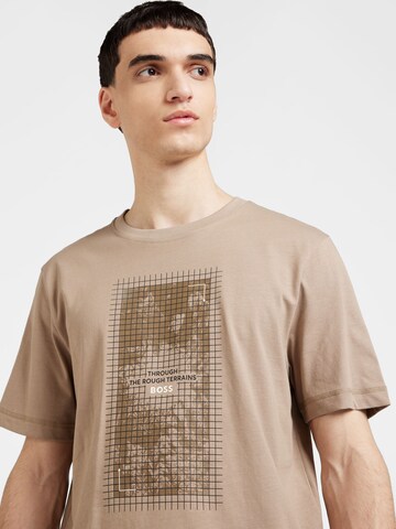 T-Shirt 'Metropolitan' BOSS en marron