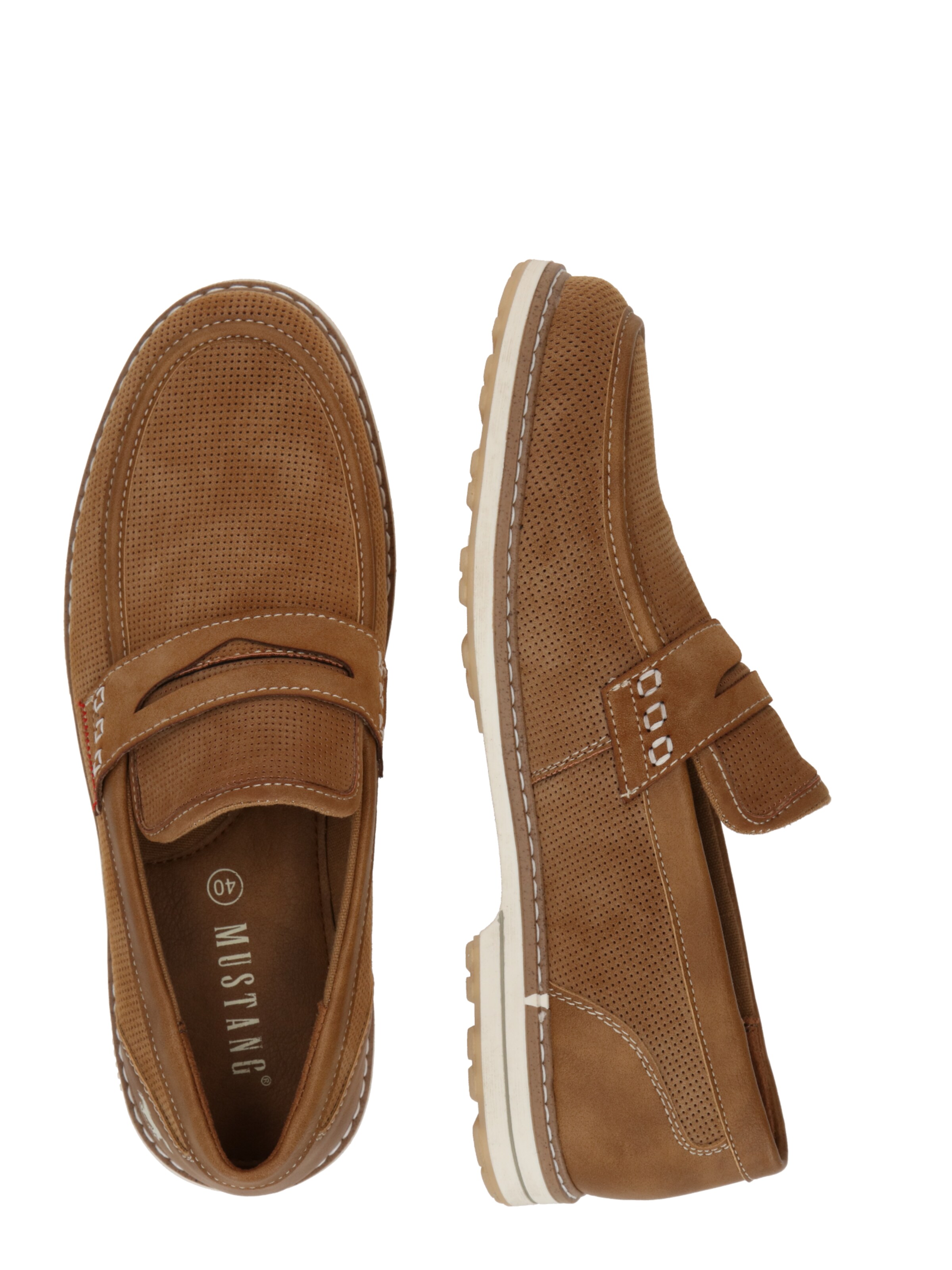 MUSTANG Papuče - Hnedá