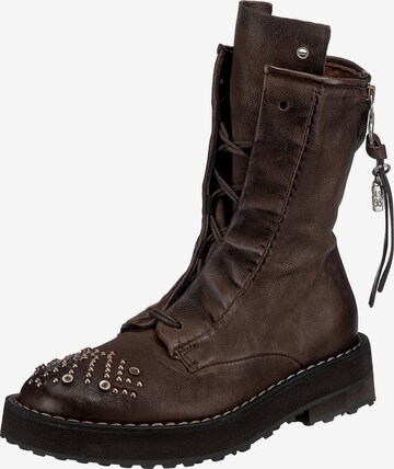 A.S.98 Lace-Up Ankle Boots ' A58204-0301' in Brown: front