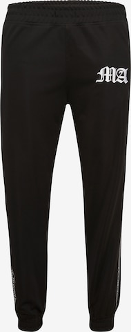 Multiply Apparel Tapered Pants in Black: front