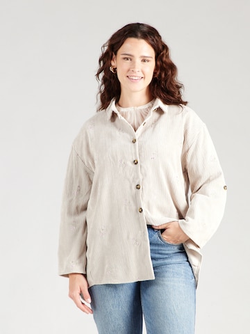Camicia da donna 'Ro44bina' di Z-One in beige: frontale