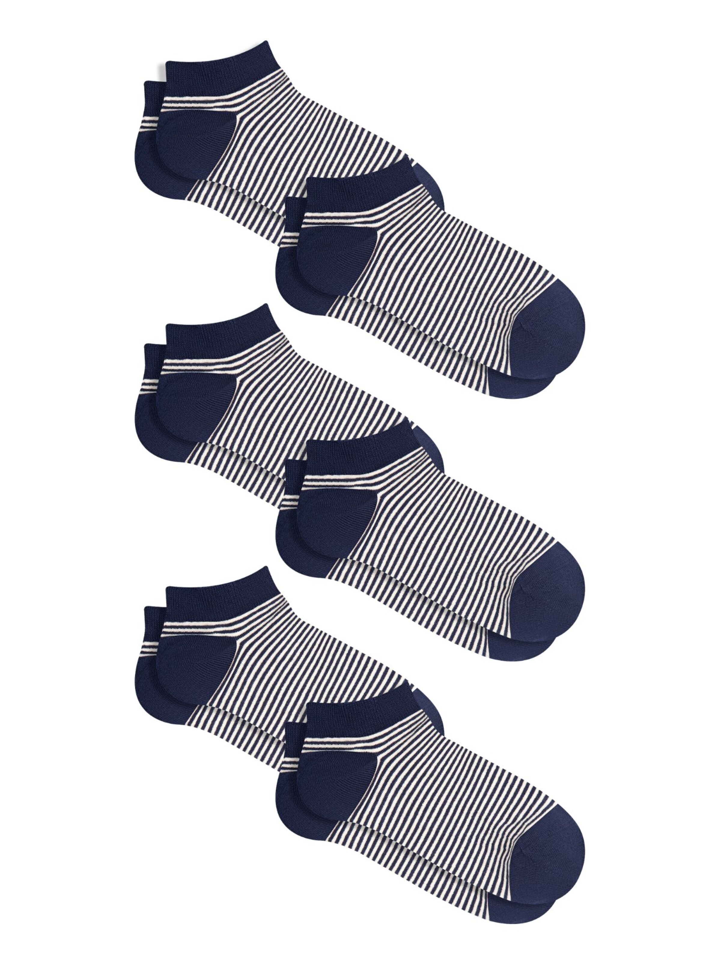Albero Natur Ankle Socks in Blue: front