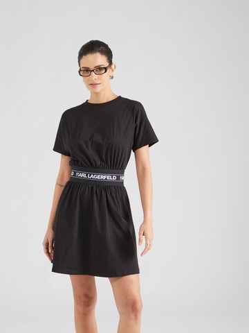 Robe Karl Lagerfeld en noir : devant