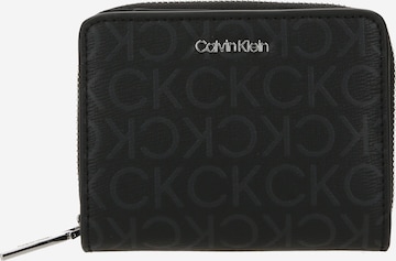 Calvin Klein Portemonnee 'Must' in Zwart: voorkant