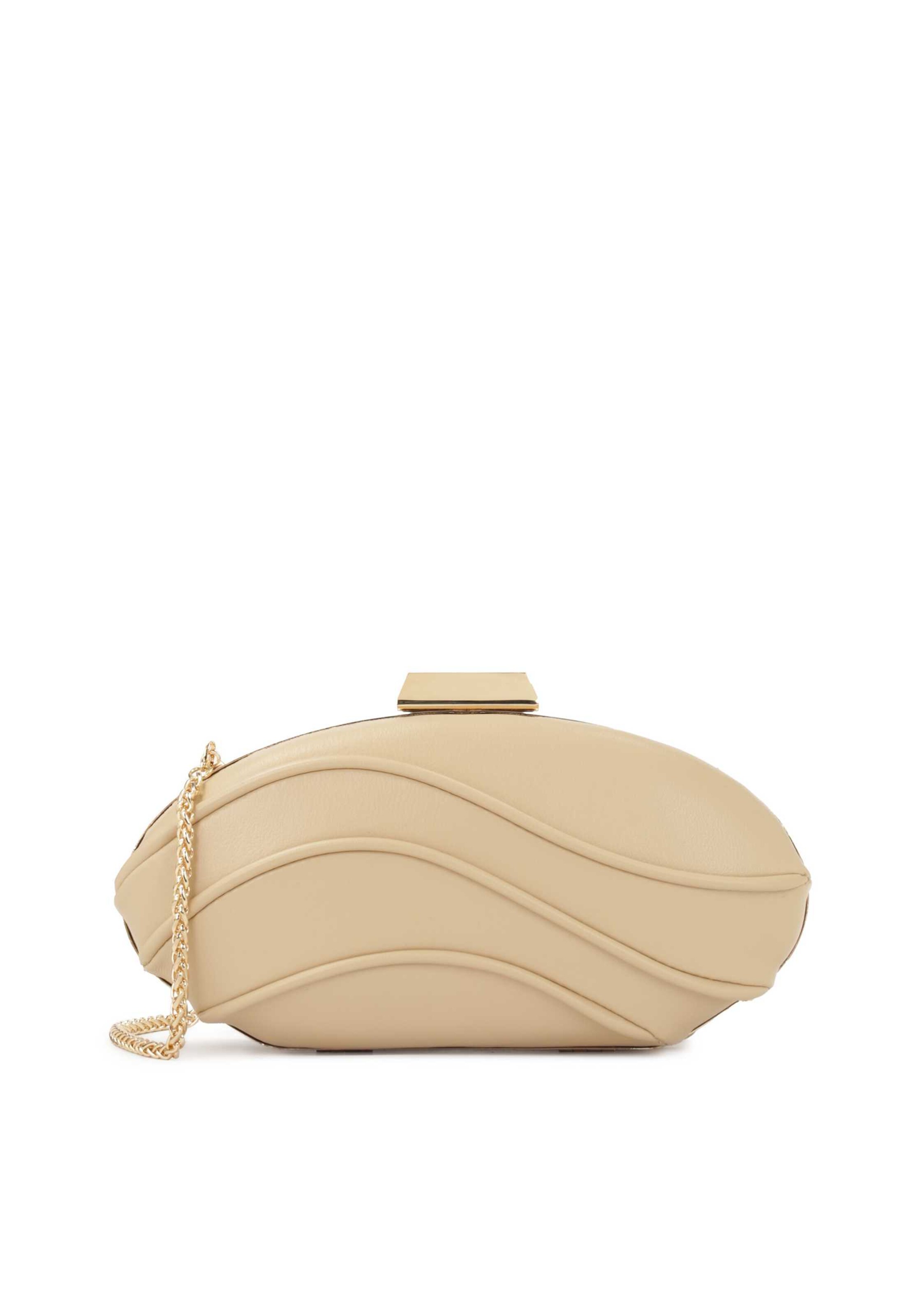 Pochette Kazar en beige : devant