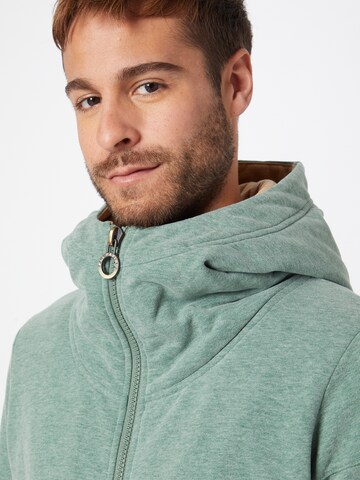 Fli Papigu Sweat jacket 'Testo Eiweiss Bräune' in Green