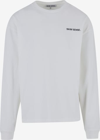 Maglietta 'Essential' di 9N1M SENSE in bianco: frontale