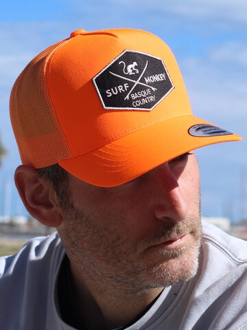 Surf Monkey - Gorra deportiva en naranja: frente