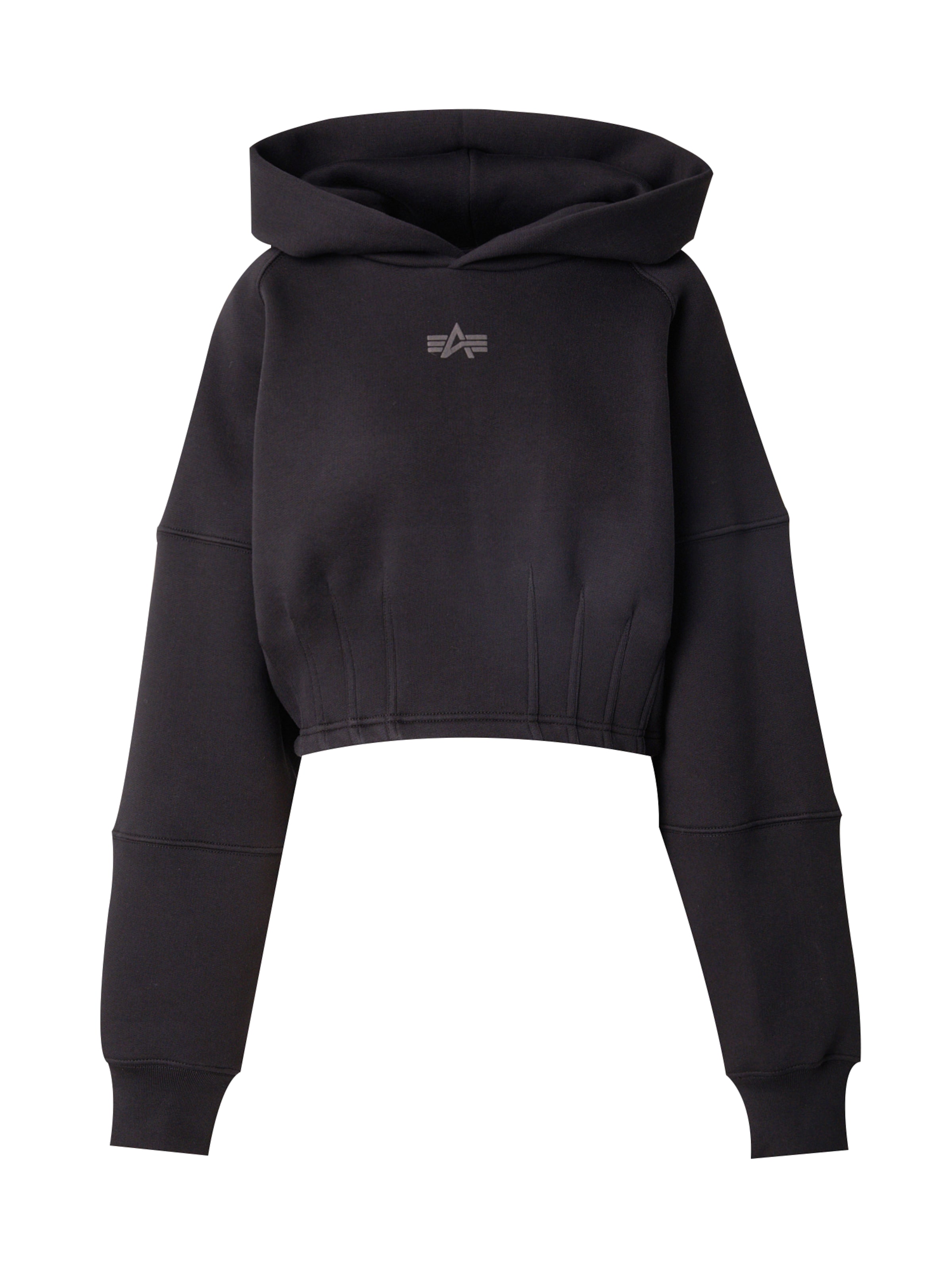 ALPHA INDUSTRIES Sweatshirt in Black: front