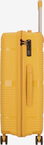 D&N Suitcase Set 'Travel Line' in Yellow