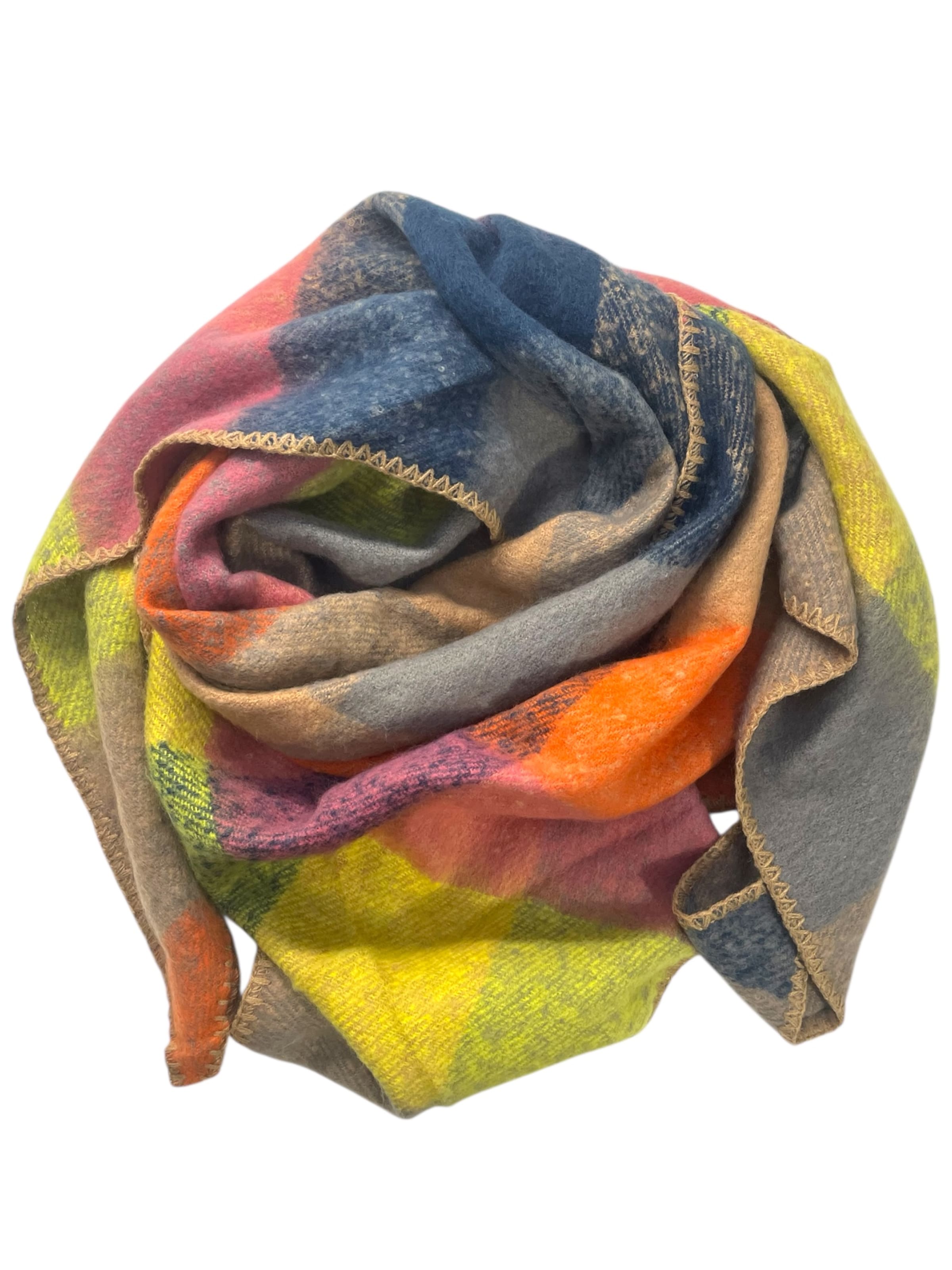 Kumixi Oversizeschal 'Dreiecksschal'‌‌‌‌‌‌‌‌ in safran, Produktansicht