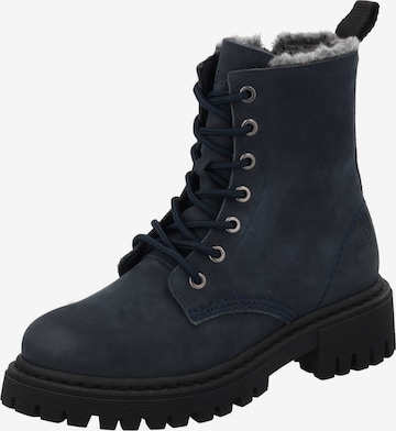 Palado Lace-Up Boots 'Giase' in Blue: front