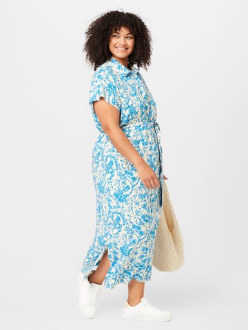 Object Curve Shirt dress 'IBRA' in Blue