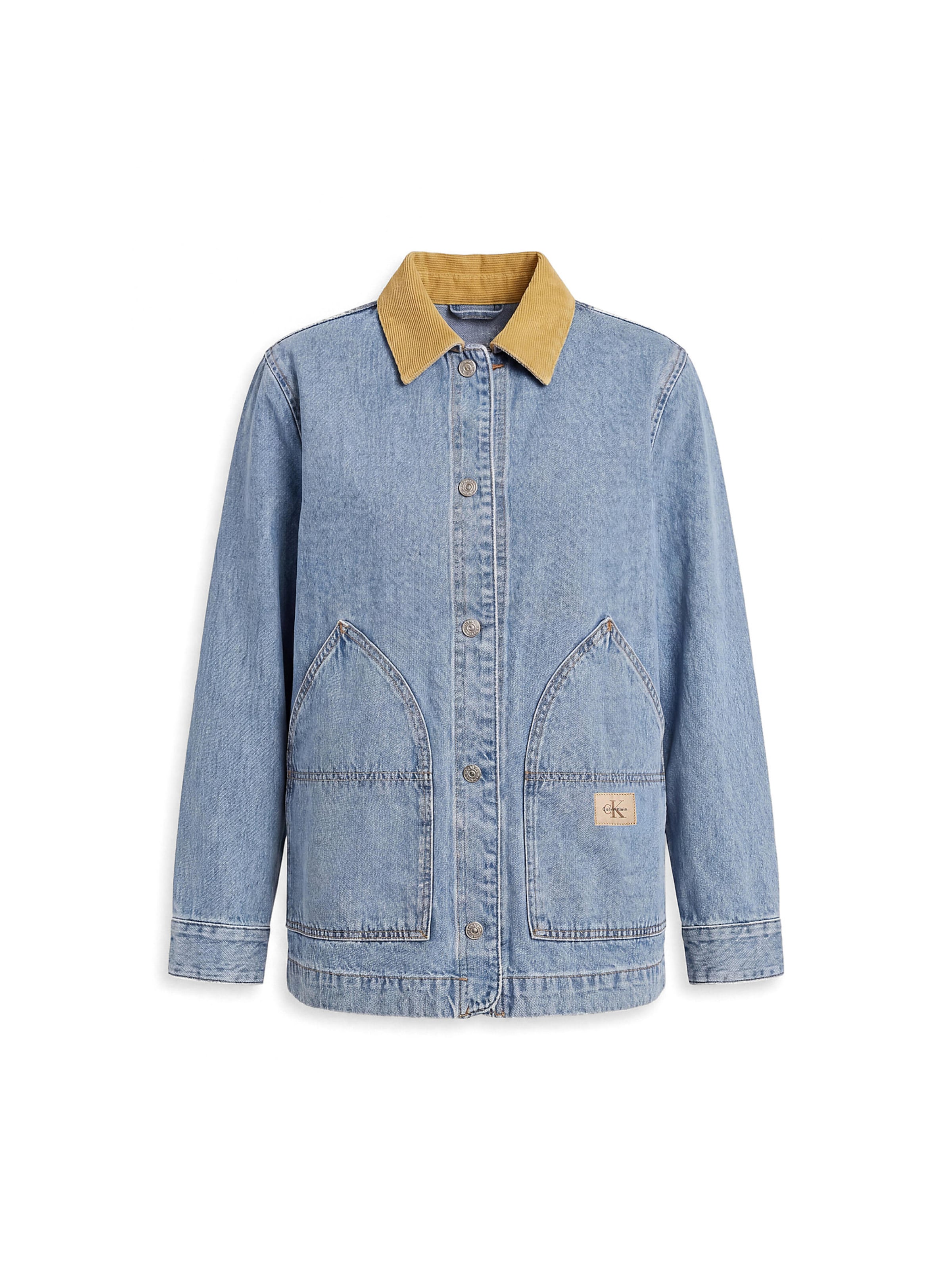 Calvin Klein Jeans Tussenjas in Blauw: voorkant