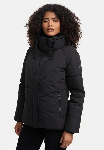 NAVAHOO Winter Jacket 'Frostii XIV' in Black: front