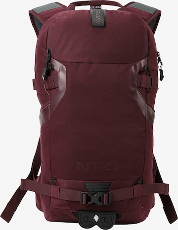 NitroBags Backpack in Red: front