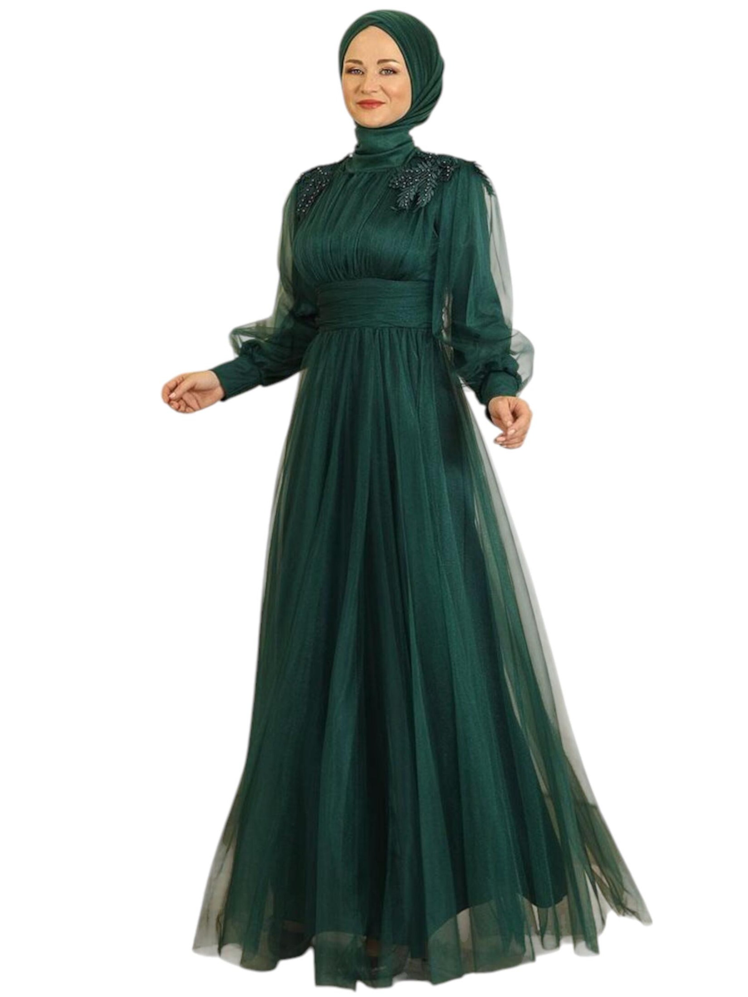 Abito da sera 'MINEL' di fashionshowcase in verde