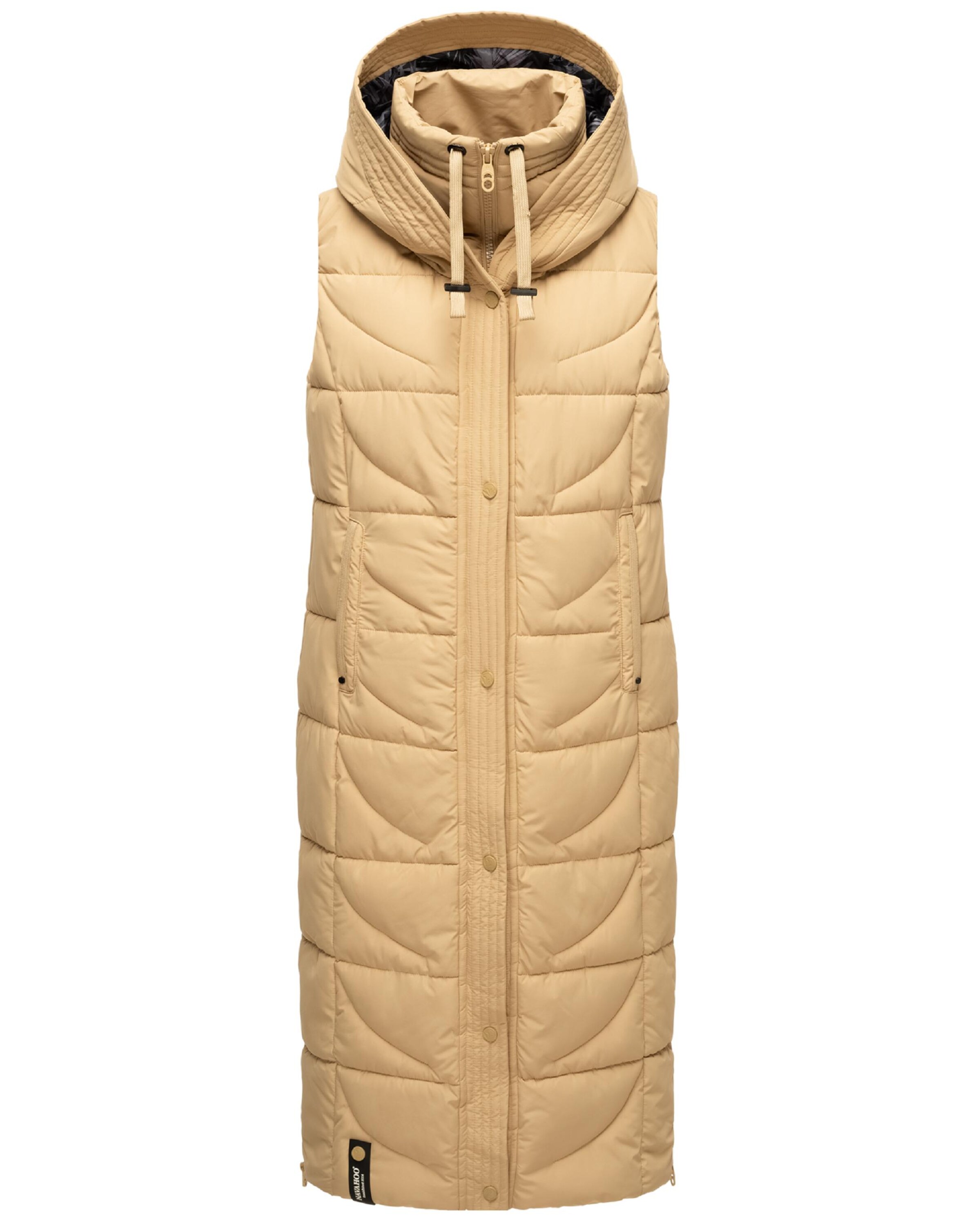 NAVAHOO Vest 'Brezelchen' in Beige: front
