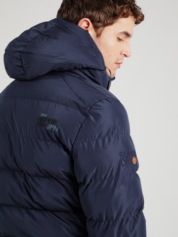 Superdry Winterjas in Blauw